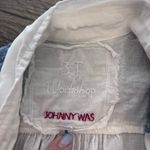 Johnny Was Johnny‎ Was Toya Cotton Embroidered Button Down Blouse Size small Photo 2