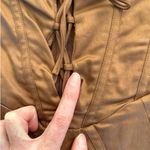 Mistress Rocks - Long Sleeve Corset Mini Dress in Walnut Brown Photo 1