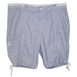 st. john's bay Blue and White Stripe Shorts Size 22W Preppy Blue Cargo Shorts Photo 0