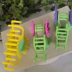 3 Flower Claw Hair Clip Set Pink Photo 4