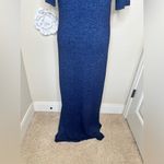 Lou & grey NTM:  Heathered Navy Blue Short Sleeve Maxi Dress with Slits Size M Photo 12