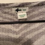 Aerie NWOT oversized zebra print waffle knit thermal top, size medium Photo 4