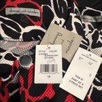 Danny & Nicole Floral Jacket and Dress Black Red White 18 NWT Photo 3