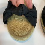 Lucky Brand Lucky Brand Espadrilles Wedge Sandals 9.5 Black Knotted Canvas Raffia Krizhy Photo 6