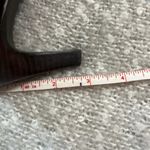 Etienne Aigner  Brown Patent Leather‎ Fabric Logo Sling Back Vanessa Heels 7.5 Photo 11