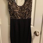 Sequin Hearts Black Bodycon Lace Dress Photo 0