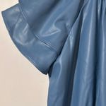 Olivia James The Label Tinsley Faux Leather Dress in Topaz Leather Photo 5