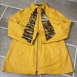 Alice Arthur Leather Reversible Jacket size 14/16 Yellow Photo 2