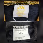 Magic Fashion Long Hoodie Black with Yellow Drawstrings Tunic Pocket Size M/L Size M Photo 8