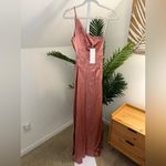 Shona joy  La‎ Lune Asymmetrical Gathered Maxi Dress in Antique Rose NWT! Photo 3