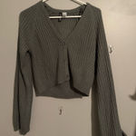 Forever 21 Grey v neck sweater  Photo 0