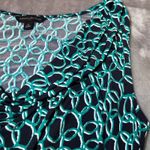 Banana Republic  Sleeveless Drape Front Dress Womens Medium Geometric Print Midi Photo 6
