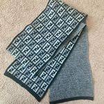Fendi Authentic unisex double sided double layer monogram wool cashmere scarf Photo 0