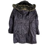 Laundry by Design Eggplant Purple Faux Fur Trim Hood Parka Coat Size Large Photo 9