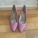 Sam Edelman Hazel Pointed Toe Pump Pink Patent Croco Leather Stiletto Heels 9.5 Photo 7