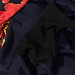 Delta Burke One Piece Swimdress Swimsuit Navy Blue & Orange Floral Women’s 18 Photo 6