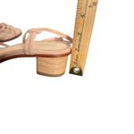 J.McLaughlin Hazel Suede Leather Sandals Size 7.5 Croc Quiet Luxury Old Money Tan Photo 8