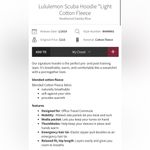 Lulu Townsend Lululemon Scuba Hoodie Light Cotton Fleece Heathered Gatsby Blue Size 6 Photo 4