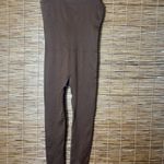 Jumpsuits Sleeveless‎ Backless Bodycon Tummy Control Workout Romper size : SMALL Brown Photo 3