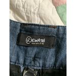 REWASH  Bermuda Shorts Size 7 Denim Dark Wash 9.5" Inseam Slash Pockets Low Rise Photo 4