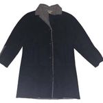 Woolrich black Sherpa lined woman’s coat size large Photo 0