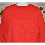 Vintage Carly Blake Ladies XL Christmas Red Sparkly Pullover Sweater Holidays Photo 1