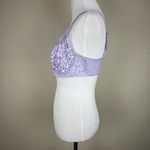 Victoria's Secret  Bra 34DD Purple Body By Victoria Unlined Demi Semi-Sheer Floral Photo 7