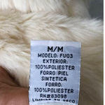Ci Sono  by Cavalini Cream Faux Fur Jacket Vest Medium Photo 4