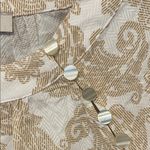 Loft  Women's Paisley Blouse in Cream and Gold Medium NWT Photo 3