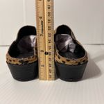 Crown Vintage Cow Hair upper pointy toe slip on mule shoes size 6.5 M Black Photo 4