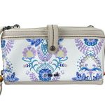 The Sak NEW  Iris Ivory Blue Crossbody Purse Smartphone Wallet Clutch Wristlet Photo 2