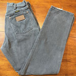 Wrangler VTG ‎ Women's Gray Cowgirl Denim Jeans 9x32 High Rise Straight Leg Pants Photo 0