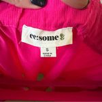 ee:some  hot pink 3/4 sleeve off the shoulder top Sz S EUC Photo 3