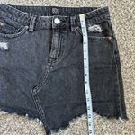 BDG Urban Outfitters  Distressed Black Denim Mini Skirt Small Photo 5