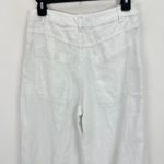 Madewell The Zoe Relaxed Wide Pant in 100% Linen Salt White Minimalist US 0 NWT Photo 11