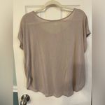 Savvi | Tan Flowy Comfortable Tee, Size XS/S Photo 2