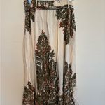 Boho Floral Maxi Skirt Kaktus | Flowy Rayon Festival Gypsy Vibe White Size undefined Photo 7