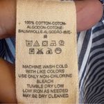 Free People  Lakehouse Shirt Striped Size Medium Tunic Style Button Front Coastal Photo 5