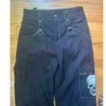 Romwe  Gothic Black Skull Cargo Pants – Size M, Streetwear Vibe Photo 3