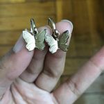 Free People Butterfly Gold Dangle Earrings  Photo 4