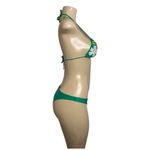 Recco Brazilian Tropical Green Bikini Set Size Medium New With Tags Photo 1