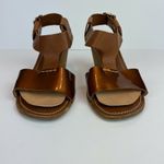 AGL Attilio Giusti Leombruni Heels Sandals 5.5 Brown Copper Patent Leather 35.5 Photo 6
