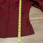 Akris Red Silk Skirt Suit With Long Sleeve Silk Red Blazer Photo 13