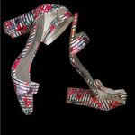 Worthington NWOT Floral Heels Ankle‎ Strap Open Toes Size 9.5 Photo 5