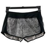 Nike Womens Dri-Fit Black & White Geometric Print Running Shorts Size S Photo 0