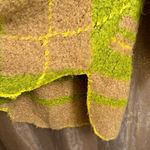 Free People Sunshine To Follow Lemon Sugar Fuzzy Argyle Sweater Small Photo 3