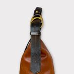 Dooney & Bourke  Florentine Leather Vachetta Hobo Shoulder Bag Two Tone Cognac Photo 3