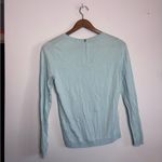 Talbots  Light Blue with Pink Sprinkle Donut Design Long Sleeve Sweater Top Photo 5