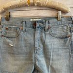 Madewell NWT  Blue Denim Distressed Boyshorts Cutoff Jeans Photo 3