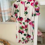 Ashley Park x RTR Floral Ruffle Hem Dress White Size 16 Photo 5